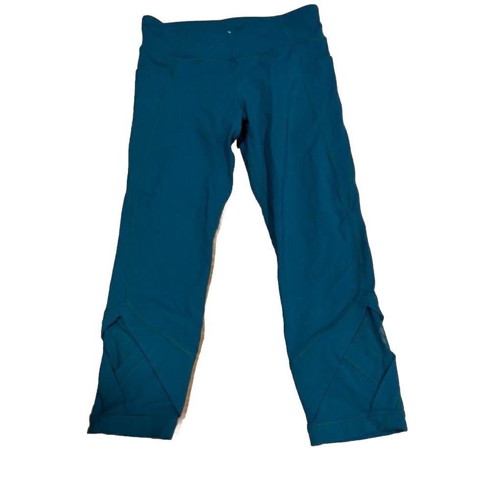 Athleta girl 14 Turquoise Leggings Cropped Pockets